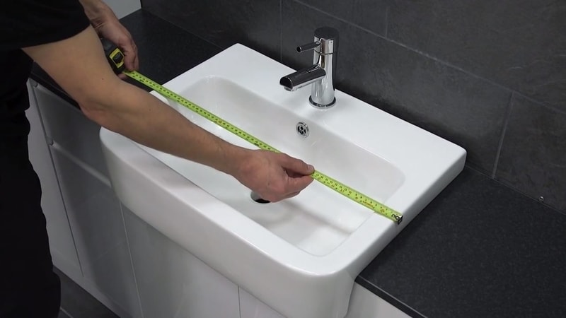How To Measure A Bathroom Sink Quick, How To Measure For A Bathroom Vanity Countertop