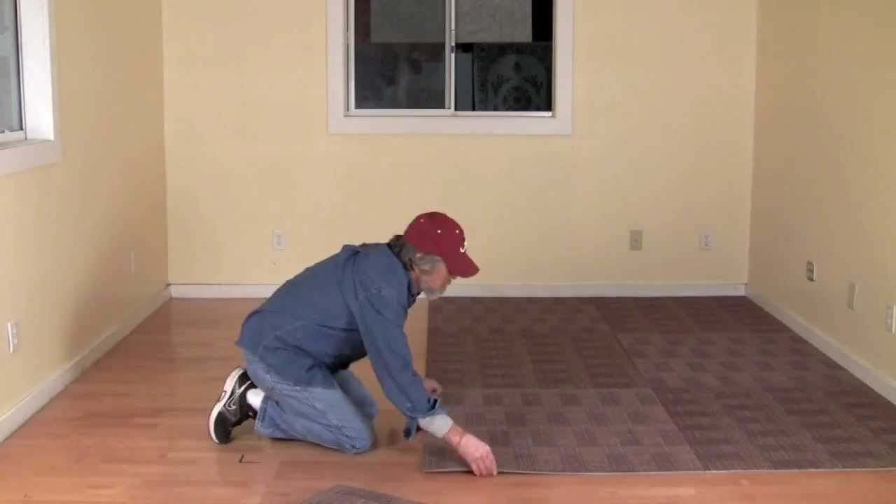 How To Install Carpet Tiles Without Glue 3 Steps