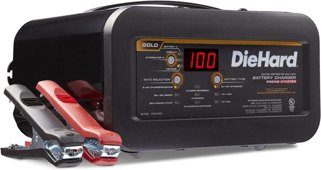 DieHard 71326 6/12V Gold Shelf Smart Battery Charger