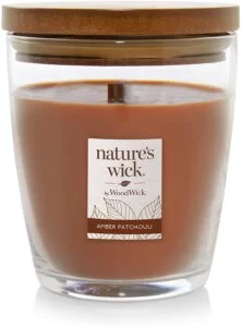 Nature's Wick Amber Patchouli Scented Candle