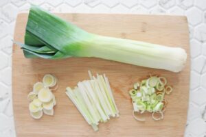 How To Clean And Cut A Leek